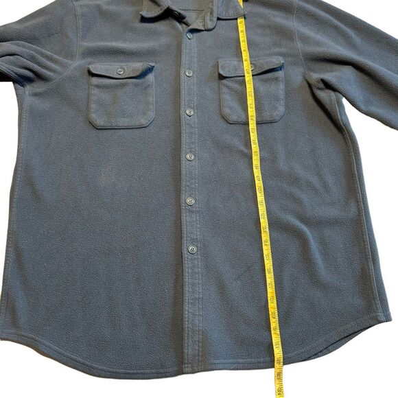 L.L. Bean Men's Chamois Light Blue Shirt Shacket Jacket Heavy Flannel Size XL - Picture 8 of 8